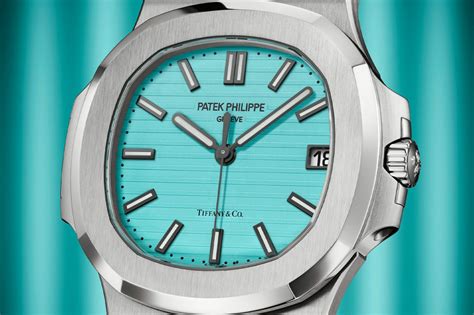 patek philippe blauwe wijzerplaat|Patek Philippe maakt 170 'Tiffany Blue Nautilus' .